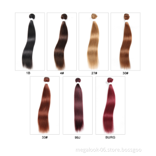 10A  Grade human hair bundles, #99J Straight Brazilian virgin  hair bundles Human
